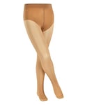 FALKE Unisex Kids Pure Matt 30 DEN K TI Sheer Plain 1 Pair Tights, Skin colour (Cocoon 4059), 12-.2.5