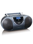 Lenco Kannettava DAB+/FM-radio CD-soittimella - DAB/DAB+/FM - Stereo - Harmaa