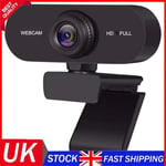 USB HD 1080P Webcam with Microphone Autofocus Computer Camera for PC Laptop UK