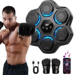 Machine de Boxe Musicale Adulte Beatpunch Machine Boxe Mural Musique avec Lumière LED et Gants de Boxe, Beat Punch Machine Boxe Musicale pour Adultes/Enfants, Articles D'entraînement pour Boxe Maison