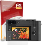 atFoliX 3x Film Protection d'écran pour Leica Q2 Monochrom mat&antichoc