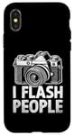 Coque pour iPhone X/XS I Flash Personnes Photographie Photographe