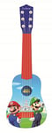 Lexibook - Nintendo Mario Luigi My First Guitar, 6 Nylon Strings, 53 cm, Guide Included, Blue/Red, K200NI