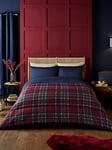 Night Lark - Couette sans Housse - 10,5 tog - King - Collection Design - Literie de Luxe - Hypoallergénique - Lavable en Machine - Tartan Rouge Classique