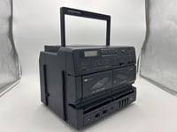 International RC9933L Compact Portable Sound System CD Tape Player W/ Speakers 