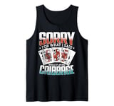 Cribbage Board Game Sorry For What I Said Cribbage Player Tank Top