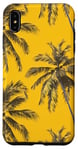 Coque pour iPhone XS Max Jaune Vintage Motif Palmier Tropical Paradise Decor