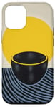 Coque pour iPhone 15 Bol jaune café art