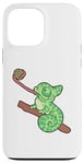 Coque pour iPhone 13 Pro Max caméléon enfant reptile amphibien zoo enfant