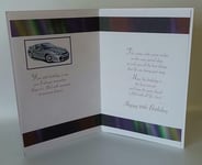 Age 18th Birthday Nice Verse Quality New Male Boy Greetings Card -Sport Car