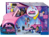 Vehicule de concert transformable Barbie - Voiture 4x4 et accessoires - Rose