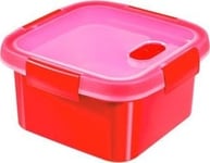 Curver Food Container Square Steamer 1.1L /Red