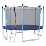 12FT Outdoor Trampoline Kids Jumping Exercise Fitness Trampoline w/Safety Net