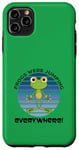 Coque pour iPhone 11 Pro Max Les grenouilles de pesach de Pâque pour enfants sautaient partout mignonnes