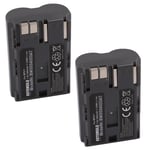 EXTENSILO 2x Batteries compatible avec Canon PowerShot G1, G2, G3, G5, G6, Pro 90is, Pro 1 appareil photo, reflex numérique (1600mAh, 7,4V, Li-ion)