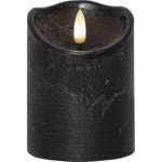 Star Trading - LED Blockljus Flamme Rustic - Batteriljus - Svart