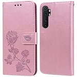 Coque pour Xiaomi Mi Note 10 Lite Housse,Fonction de Support,Fente pour Carte,Silicone TPU,Flip Étui Case pour Xiaomi Mi Note 10 Lite(6.47")