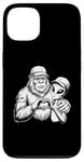 Coque pour iPhone 13 Funny Cryptid Bigfoot Alien Love Valentine Monster Femme Homme