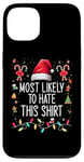 Coque pour iPhone 13 Plus susceptible de détester cette chemise de Noël assortie à la famille