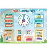 Mon Premier Calendrier par SmartPanda – Jeu Éducatif Magnétique pour Enfants – Comprend une Horloge, une Station Météo et des Émotions – Pour Garçons et Filles, Mur ou Frigo – 30x40cm, en Français