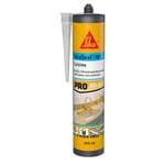 SIKA - Mastic silicone sanitaire - SikaSeal-181 Cuisine blanc - Réalisation de joints - Spécial cuisines - Intérieur/extérieur - Longue durée - 300 ml