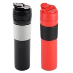 350ml Portable Coffee Press Bottle Tea Coffee Maker Drinking Water Cup UK