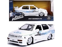 Jada Toys 1995 Volkswagen Jetta 1:24, Racingkjøretøy, Fast & Furious, 8 År, Metall, Plast, Cyan, Hvit