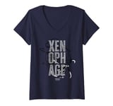 Womens Marvel Venom: The Last Dance Xenophage Name Print Distressed V-Neck T-Shirt