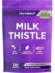 Milk Thistle Tablets | 120 Count | No Artificial Preservatives | by Horbaach