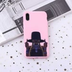 F-you tjej flätor hatt premium kvalitet skal iPhone11 Rosa one size