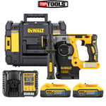 Dewalt DCH273H2T-GB 18V BL SDS+ Hammer Drill + 2 x 5Ah Batteries, Charger & Case