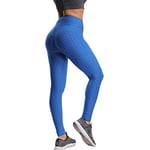 ADICOM TIK Tok Leggings, Women Butt Lifting Yoga Pants,High Waisted Sweatpants Workout Tummy Control Tights Royal Blue XXL