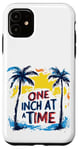 iPhone 11 Cool One Inch at a Time Speech with Funny Palm Trees Case