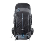 OEX Fully Adjustable Vallo 60L Rucksack with Integrated and Detachable Raincover