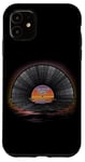 iPhone 11 Retro Vintage Vinyl Sunset Reflection LP Vinyl Record Case