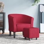 Prolenta Premium - Furniture Limited - Chaise cabriolet avec repose-pied rouge