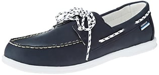 Sebago Men's Jackman Boat Shoe, Navy Blue, 9.5 UK