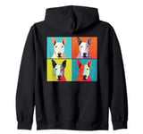 Dog Head Pop Art Colorful Dog Face Portrait Pop Art Dogs Tee Zip Hoodie