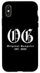 Coque pour iPhone X/XS OG Est. 2023 - Anniversaire vintage original de gangster