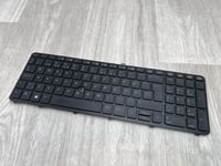 DEFEKT! Original HP Zbook 15 17 G1 G2 Tangentbord / keyboard (Flera knappar funkar EJ) (733688-B71)