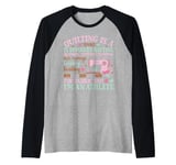 Quilting Knitting Crochet Sewing Machine Fabric Crafting Raglan Baseball Tee