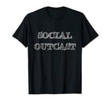 Social Outcast T-Shirt Reject Misfit Grunge Distressed Print T-Shirt