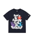 Champion Legacy Play With Graphics B (306911) - SS Crewneck T-Shirt, Navy (NNY), 7-8 years (S) Boys FW24