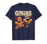 Funny Ginjas Gingerbread Ninjas for youth kid girls & boys T-Shirt