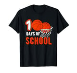 funny 100 days of school basketball net sports lover T-Shirt