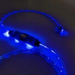 Tinc Light Up Wired Earphones - Flashing Blue Glofones - Phone, Tablet and Computer Earphones