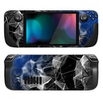 PlayVital Kit d'Autocollants de Protection pour Steam Deck OLED,Stickers Skin Vinyl pour Steam Deck LCD-Polygone 3D