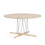 Carl Hansen - E022 Embrace Outdoor Series Table Ø 140 cm, Teak - Matbord utomhus - Träfärgad - Trä