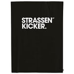 STRASSENKICKER Couverture Moelleuse Wellsoft, env. 150x200 cm, 100% Polyester, Made in Green, Wellsoft, Flag Label, Noir