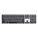 Satechi Clavier sans Fil Bluetooth Slim X3 – QWERTY Américain avec Pavé Numérique et Rétroéclairé - Multi-Dispositif pour MacBook Pro/Air et Mini, iPad Pro/Air, iMac et Plus – Argent - Disposition US